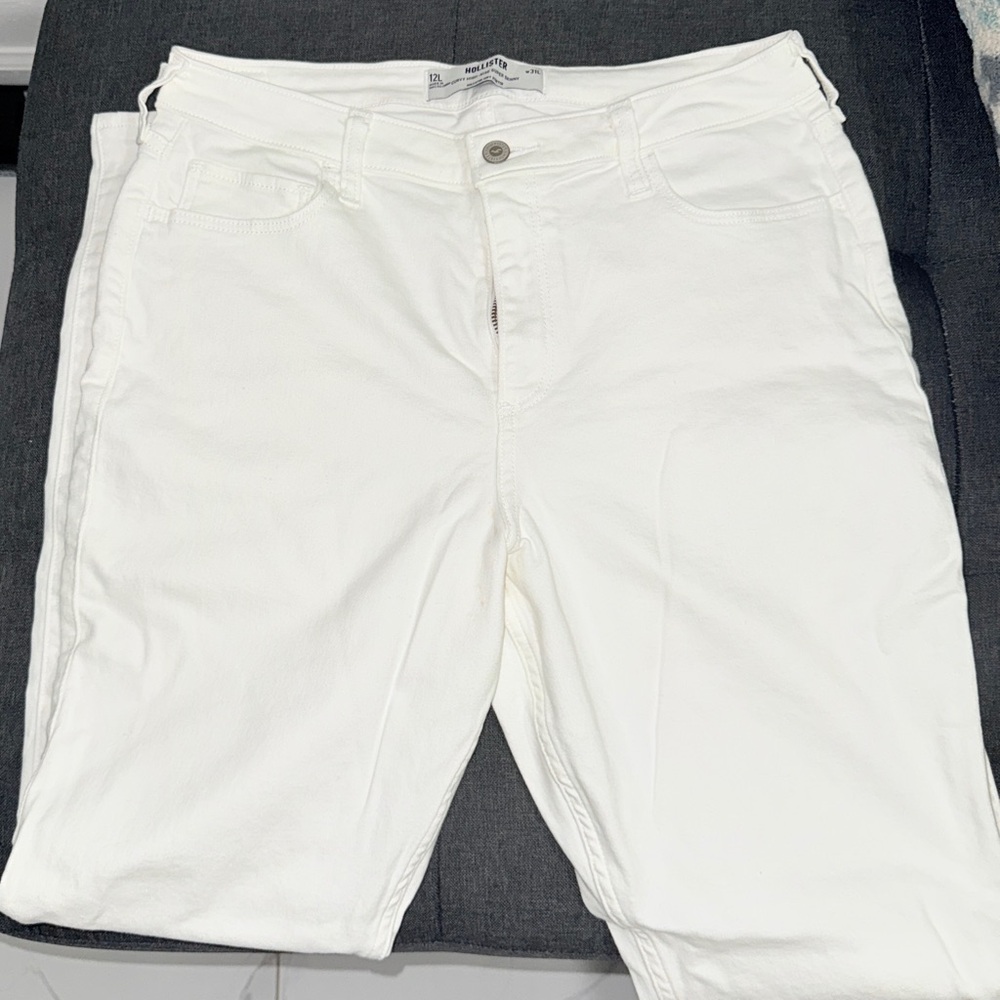 Hollister Women's High Rise Jeans - White